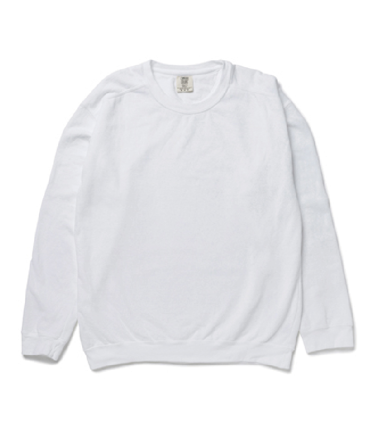 9.5oz ガーメントダイ スウェットシャツ | オリジナルのスウェット・T