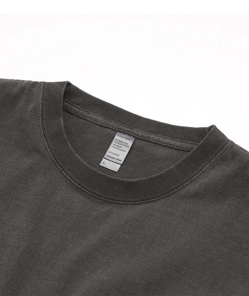 【関税込み】We11done グレー ガーメントダイ Tシャツ 6.6オンス プレミアムガーメントダイTシャツ